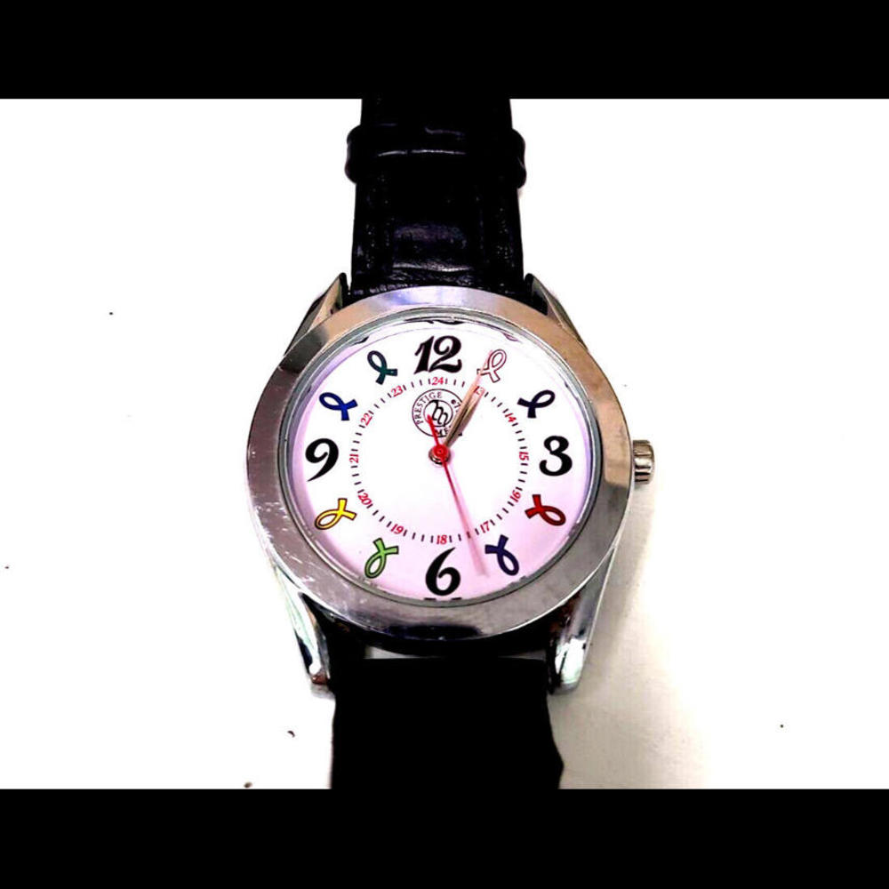 Prestige‎ Medical Watch Croc Band New Battery Cancer Survivor